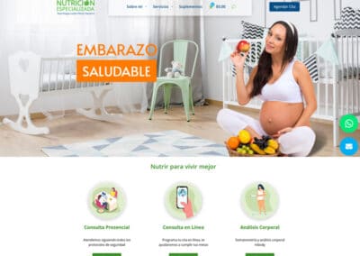 WP+DIVI + Woo Nutrición Especializada